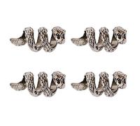 VGOL Lot de 4 perles de barbe pour homme - Anneaux de barbe nordiques - Perles tubulaires pour dreadlocks - Accessoires pour tressage de cheveux, bijoux, bracelets, pendentifs et colliers, 7mm, Métal