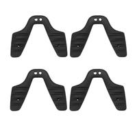 VGOL Lot de 4 plaquettes de nez antidérapantes en silicone noir pour lunettes de soleil de cyclisme, lunettes de sport, plaquettes de nez antidérapantes en silicone avec ouverture de 3 mm