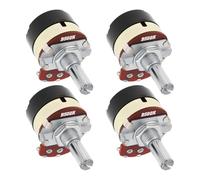 VGOL Lot de 4 résistances linéaires variables de potentiomètre 500 K Ohm WH138 avec interrupteur marche/arrêt 6 x 12 mm pour contrôle du volume