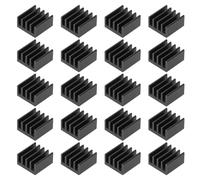 VGOL Lot de 40 Mini Dissipateurs Thermiques en Aluminium pour Puces de Refroidissement Module Pilote de Moteur Pas à Pas et Autres Petits Appareils électroniques 9 X 9 X 5 mm