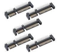 VGOL Lot de 5 Connecteurs SATA Mâles cms 22 Broches (7+15 Broches) pour Disque Dur 2,5 Pouces.
