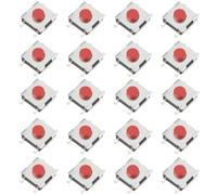 VGOL Lot de 50 boutons poussoirs tactiles 4 broches 6 x 6 x 3,1 mm pour platine d'expérimentation compatible avec les cartes Raspberry Pi pour prototypage et projets PCB