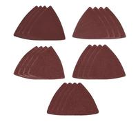 VGOL Lot de 50 papiers abrasifs triangulaires pour outils multifonctions - 80 x 80 mm - Gravier 40/60/80/120/240 - Remplacement rapide - Compatible avec Dewalt - Compatible avec Bosch