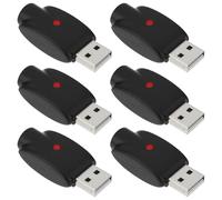 VGOL Lot de 6 chargeurs intelligents USB 510 filetés avec protection contre les surcharges, indicateur LED, convient pour ordinateur portable, chargeur de voiture, lampe de poche, fer à souder, stylet