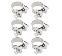 VGOL Lot de 6 Colliers Serrage Acier Inoxydable Tuyaux pour l'industrie Automobiles Machines Construction l'agriculture Navires Mâchoires de Serrage (Largeur de Bande 40-43 Mm 20 Mm)
