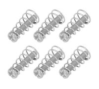VGOL Lot de 6 vis de montage pour micro avec ressorts 3-32 x 5/8 compatibles avec Fender Stratocaster Argenté