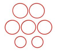 VGOL Lot de 7 anneaux de ventilation de voiture compatibles avec Mercedes Benz Classe C 2015 W205 C180 C200 X253 C250 C300 C350 C400 Rouge