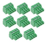 VGOL Lot de 8 connecteurs verts à 4 broches pour équipement audio 3,5 mm compatibles avec Phoenix