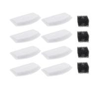 VGOL Lot de 8 filtres de fontaine à eau pour animaux de compagnie avec 4 éponges noires compatibles avec les fontaines ZeePet en acier inoxydable D60/3L 9 x 6 x 1,2 cm