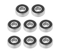 VGOL Lot de 8 roulements de skateboard en céramique 608-2RS 22 mm en acier inoxydable blindé haute vitesse résistant à l'usure pour roue de skateboard