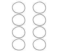 VGOL Lot de 8 sangles élastiques en caoutchouc pour microphone Compatible avec Neumann U87 Ai TLM49 TLM67 330 x 3 mm