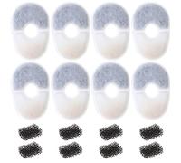 VGOL Lot de 8pcs Filtres pour Fontaine à Eau pour Animaux de Compagnie avec 8 Éponges Filtrantes Compatible avec Avocado Fontaine Filtres de Rechange pour Chien et Chat