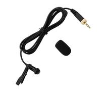 VGOL Microphone cravate omnidirectionnel TRS 3,5 mm sans fil avec housse en éponge compatible avec Sennheiser EW100 EW300 EW500 SK100 1,5 m