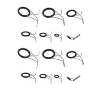 VGOL Set of 14pcs Kit de Réparation d'anneaux de Canne à Pêche Guide de Canne à Pêche Longue Distance (1,8cm 1,4cm 1,1cm 0,8cm 0,6cm 0,5cm 0,5cm)