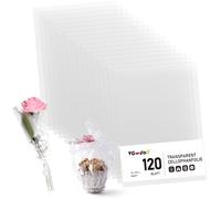 VGOODALL Lot de 120 feuilles de cellophane transparent A4 - Papier transparent - Pour albums photo, scrapbooking, emballage cadeau - 21 x 29,7 cm