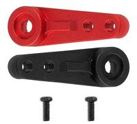 Vgoohobby Lot de 2 servo-klaxons en alliage d'aluminium 25 dents pour servomoteurs standard compatibles avec Traxxas TRX4 Axial SCX10 Tamiya 1/10 RC Crawler Car