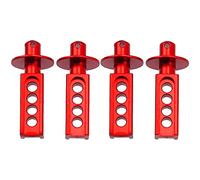 Vgoohobby Lot de 4 supports de poteau en alliage d'aluminium compatibles avec Traxxas Mini E-Revo Mini Slash 1/16 RC Car (rouge)