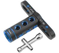 Vgoohobby Outil de voiture télécommandée de 17 mm avec ouille hexagonale de 4 mm, 5,5 mm, 7 mm, compatible avec Traxxas Axial Arrma HSP Redcat Tamiya ECX HPI 1/8 1/10 1/12 (bleu)