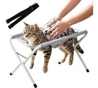 Vgpbphj 2027 Upgrated Dog Bath Stand, Pet Grooming Bath Stand, Pet Shower Holder for Dogs, Foldable Pet Bathing Hammock with Quick Dry Surface and Strap，Gray