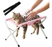Vgpbphj 2027 Upgrated Dog Bath Stand, Pet Grooming Bath Stand, Pet Shower Holder for Dogs, Foldable Pet Bathing Hammock with Quick Dry Surface and Strap，Pink