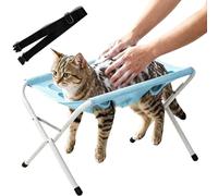 Vgpbphj 2027 Upgrated Dog Bath Stand, Pet Grooming Bath Stand, Pet Shower Holder for Dogs, Foldable Pet Bathing Hammock with Quick Dry Surface and Strap，Blue