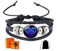Vgpbphj Frotec Bracelet Spirilet pour homme et femme - Bracelet de manifestation du zodiaque pour bélier, balance, aquarium, énergie spirituelle | Bracelet Spirilet pour manifestation et énergie