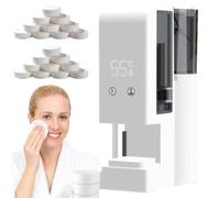 Vgpbphj Hot Face Towel Warmer, Hot Face Towel Heater Machine, Small Towel Steamer for Facials, 5-Second Heating Disposable Towel Dispenser, 131°F Adjustable Constant Temperature (1 Set)