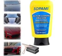 Vgpbphj Nano-Tech Émulsion nettoyante pour film d'huile pour pare-brise de voiture, nettoyage de vitres, miroirs et plus encore