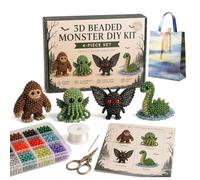 Vgpbphj Tiny 3D Beaded Animal DIY Kit, 2026 New 3D Beaded Animal Kit, Petite Handmade Art Bead Embroidery Kits, with Colorful Beads and Instructions for Teens, Adults & Creative Projects (#B)