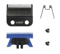 VGR 001 Clipper Dlc Lames De Rechange En Acier Au Carbone Lame De PréCision Professionnelle En CéRamique Avec 2 Paires De Vis ModèLe Clipper Avec Kit De Lames Fixes RevêTues