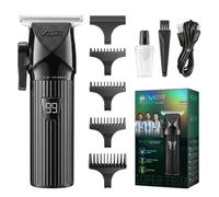 VGR 037 Mini tondeuse à cheveux en T pour homme, sans écart, noir