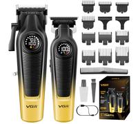 VGR 196 & 996 Tondeuse Cheveux Hommes Professionnel Kit, 10 Guides de Coupe
