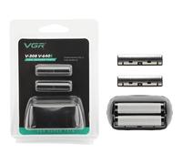 VGR 308/640S Tête de Rasage de Remplacement Professionnelle pour Rasoir à Grille, Feuille de Rasage et Ensemble de Lames de Rechange pour Rasoir Électrique, Double Lame en Feuille de Titane, 1 Pièce