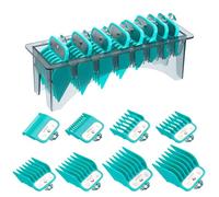 VGR 891 Peignes de Guidage Professionnels pour Tondeuse, 8 Sabots avec Clips Métalliques, de 1,5 à 19 mm (1/16" à 3/4"), Support de Rangement Inclus, Compatibles avec la Plupart des Tondeuses