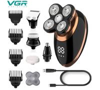 VGR rasoir 5 en 1 rasoir électrique flottant USB Rechargeable lavable hommes rasoir appareils de soins personnels électrique V-316