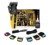 VGR Tondeuse à cheveux professionnelle pour homme, batterie rechargeable USB-C sans fil, moteur haute vitesse 9000 tr/min, lame en céramique avec levier conique de 0,8 à 2 mm, coupe de cheveux en vrac