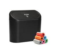 VGTDCDT 2 Pièce Petite Poubelle de Voiture pour Mini One Cooper R56 Bj. 2006-2011, avec 150 Sacs Poubelles Boîte de Rangement de Voiture Suspendue Portable