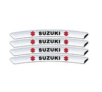 VGTDCDT 4 Pièces Autocollant Décoratif pour Jantes de Voiture pour Suzuki Swift 2017-, Bandes décoratives pour pneus de Voiture,White