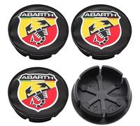VGTDCDT 4 Pièces Cache Moyeu Centre de Roue pour Abarth 595 2012-2016 50mm, Voitures Cache Moyeu Centre Moyeu Décoration Accessoires,A