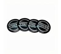 VGTDCDT 4 Pièces Cache-moyeux Autocollants pour Volvo C30 C40 C70 EX30 S40 S60 S80 S90 XC40 XC60 XC70 XC90 Rdesign, Insigne Couvercle de Jante Autocollant Hub Centre Caps Cover Sticker,C-56mm