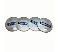 VGTDCDT 4 Pièces Cache-moyeux Autocollants pour Volvo V60 II 2018-, Insigne Couvercle de Jante Autocollant Hub Centre Caps Cover Sticker,B-60mm