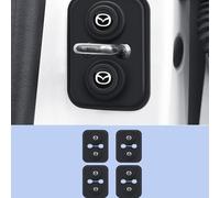 VGTDCDT 4 Pièces Couvercle de Serrure de Porte Voiture pour Mazda 3 Stufenheck Typ BP AB Bj. 03/2019, Capuchon de Protection en Silicone pour Serrure de Porte de Voiture