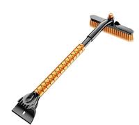 VGTDCDT Grattoir Pare Brise Voiture pour VW Touareg 3 (III) CR7 I 2018-2023, Grattoir à Glace et Brosse à Neige 2 en 1amovible avec Tête Rotative à 360 Degrés