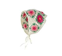 VGUEMVGW Bandanas à cheveux floraux, style mignon, pour femmes et filles, écharpe, bandana, bandana, tête en dentelle, Marguerite en poudre de prune, Large