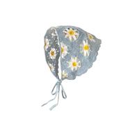 VGUEMVGW Bandanas à cheveux floraux, style mignon, pour femmes et filles, écharpe, bandana, bandana, tête en dentelle, Marguerite bleue., Large