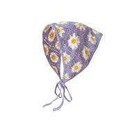 VGUEMVGW Bandanas à cheveux floraux, style mignon, pour femmes et filles, écharpe, bandana, bandana, tête en dentelle, Marguerite, Large