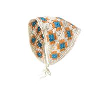 VGUEMVGW Bandanas à cheveux floraux, style mignon, pour femmes et filles, écharpe, bandana, bandana, tête en dentelle, Lucky Grass Orange, Large