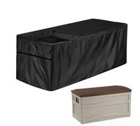 Vgvgaj 123 x 62 x 55 cm - Housse de protection pour boîtes de rangement - Noir - Avec fermeture éclair - Étanche - Pour l'extérieur