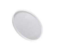 Vgvgaj Grand plateau en silicone de 50 cm - Dessous de verre rond - Plateau en silicone - Grand moule en résine - Pour moulage de résine - Charcuterie - Décoration de la maison - Plateau en résine