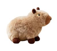 Vgvgaj Jouet en peluche pour chien - Jouet interactif capybara avec couineur - Jouet couineur douillet - Pour les petites, moyennes et grandes races de chiots, nettoyage des dents